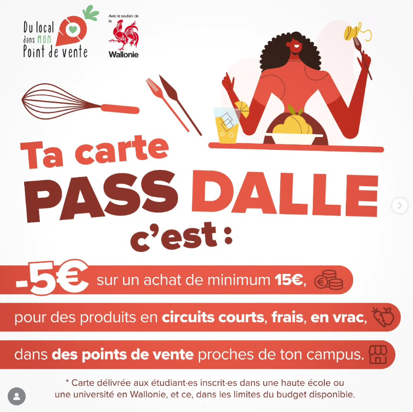 Le PASS&rsquo; DALLE : un bon d&rsquo;achat pour les étudiant·es